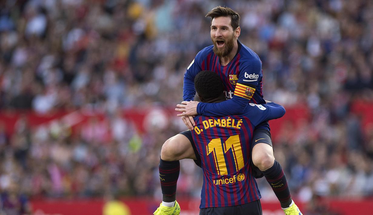 Lionel Messi juga sukses meraih lima kali gelar El Pichichi. Raihan tersebut unggul dua kali bila dibandingkan dengan milik Cristiano Ronaldo (AFP/Jorge Guerrero) 