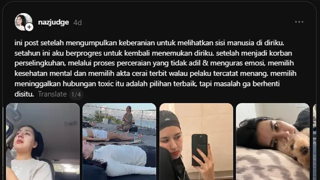 Naz, adik Nessie Judge