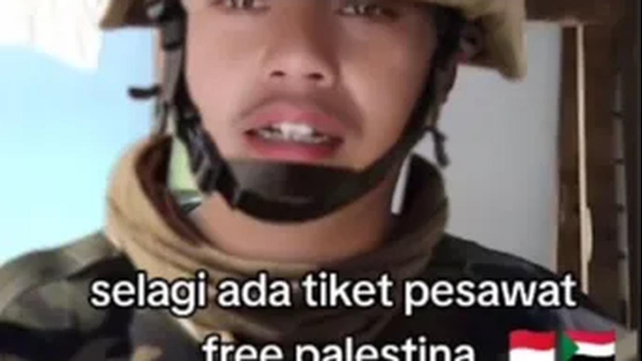 Pakai Filter Seragam Tentara Pamit Berangkat ke Jalur Gaza