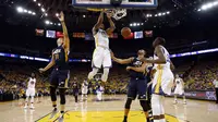 Andre Iguodala saat melawan Utah Jazz pada babak Semifinal NBA, Kamis (4/5/2017) (Pool Photo AP/Ezra Shaw)