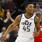 Donovan Mitchell tampil istimewa sebagai rookie Utah Jazz pada kampanye debutnya di NBA. (AP Photo/Alex Goodlett)