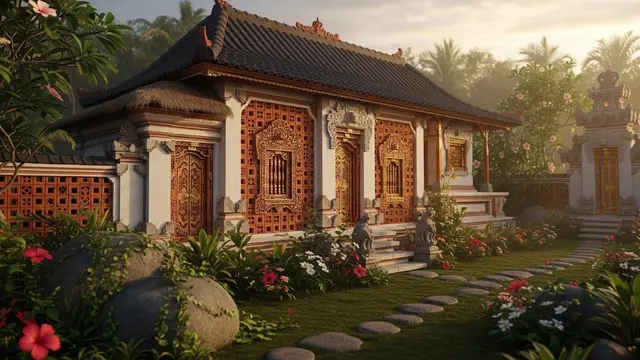 10 Model Rumah Desa dengan Roster Angin Silang Alami, Sejuk dan Hemat Energi