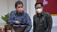 Menteri Kesehatan RI&nbsp;Budi Gunadi Sadikin saat memberikan keterangan pers usai Rapat Terbatas Evaluasi Pelaksanaan Pembatasan Kegiatan Masyarakat (PPKM) di Istana Merdeka Jakarta pada Senin, 13 Juni 2022. (Dok Sekretariat Kabinet RI)