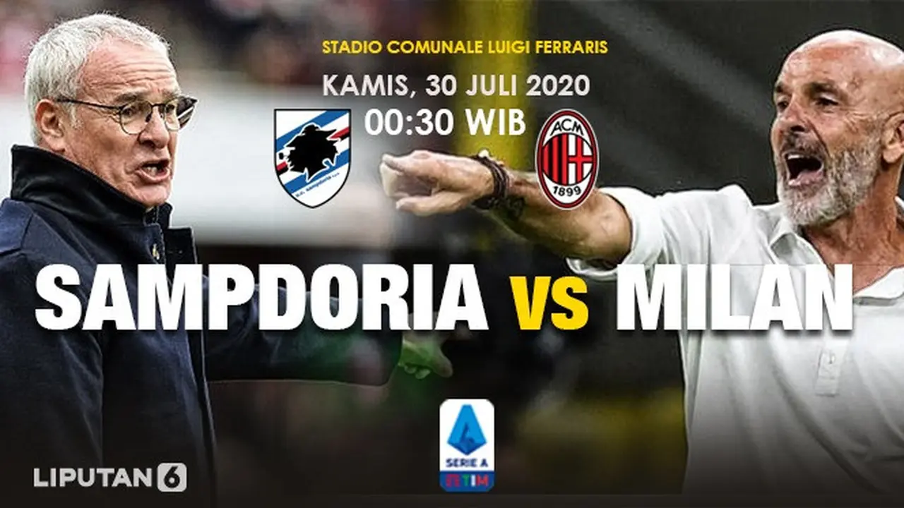 Sampdoria vs AC Milan - Liga Italia