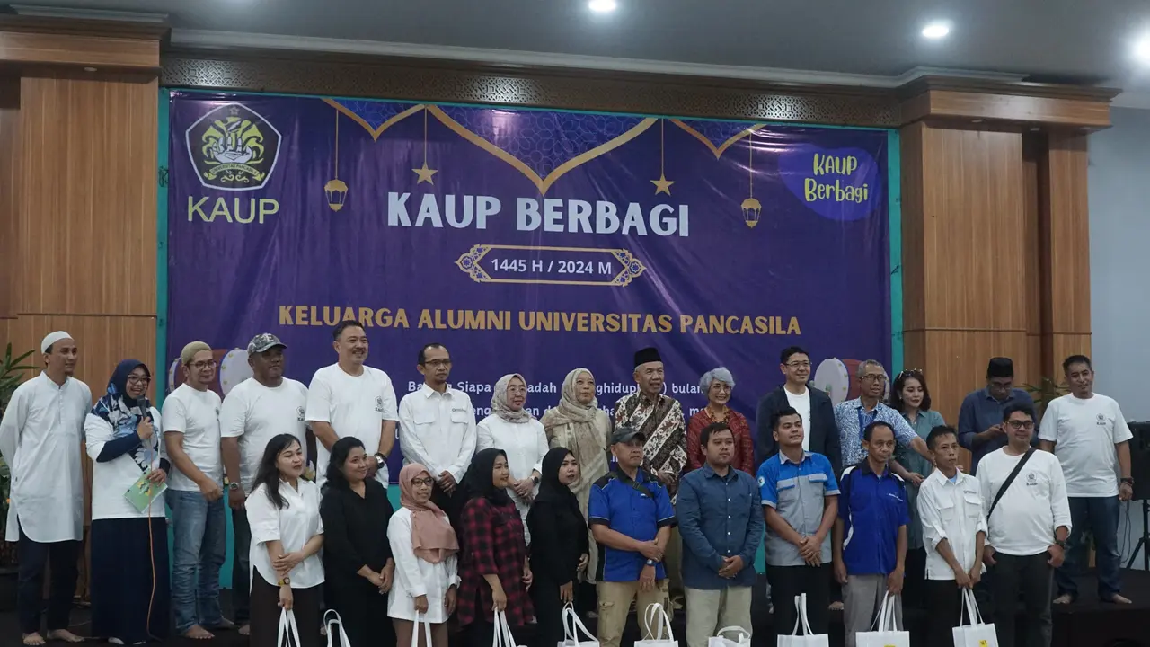Keluarga Alumni Universitas Pancasila (KAUP) pada Senin 1 April 2024 lalu, melaksanakan kegiatan rutin di setiap bulan Ramadan yaitu KAUP Berbagi.