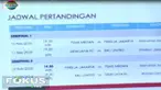 Semifinal pertama pada tanggal 10 Februari digelar di Stadion Manahan Solo antara PSMS Medan melawan Persija.