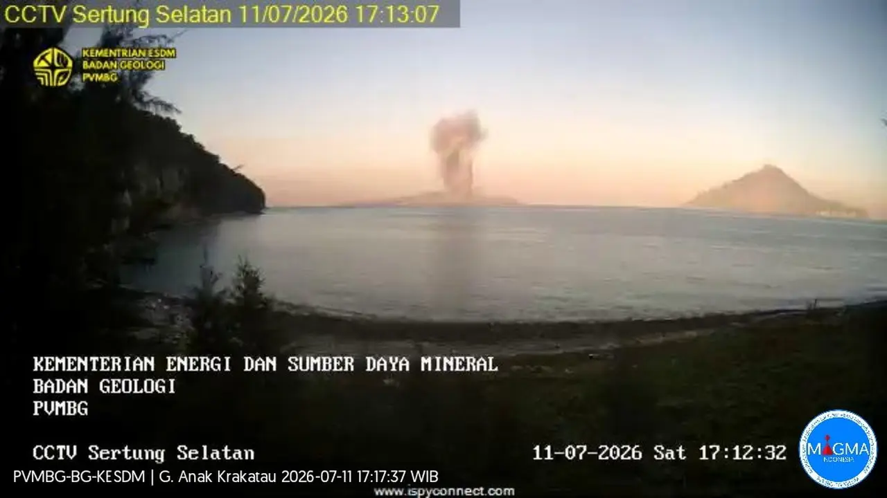 Awalnya Terdeteksi Satelit, Begini Kronologi Gunung Anak Krakatau Kembali Aktif hingga Naik Status Siaga