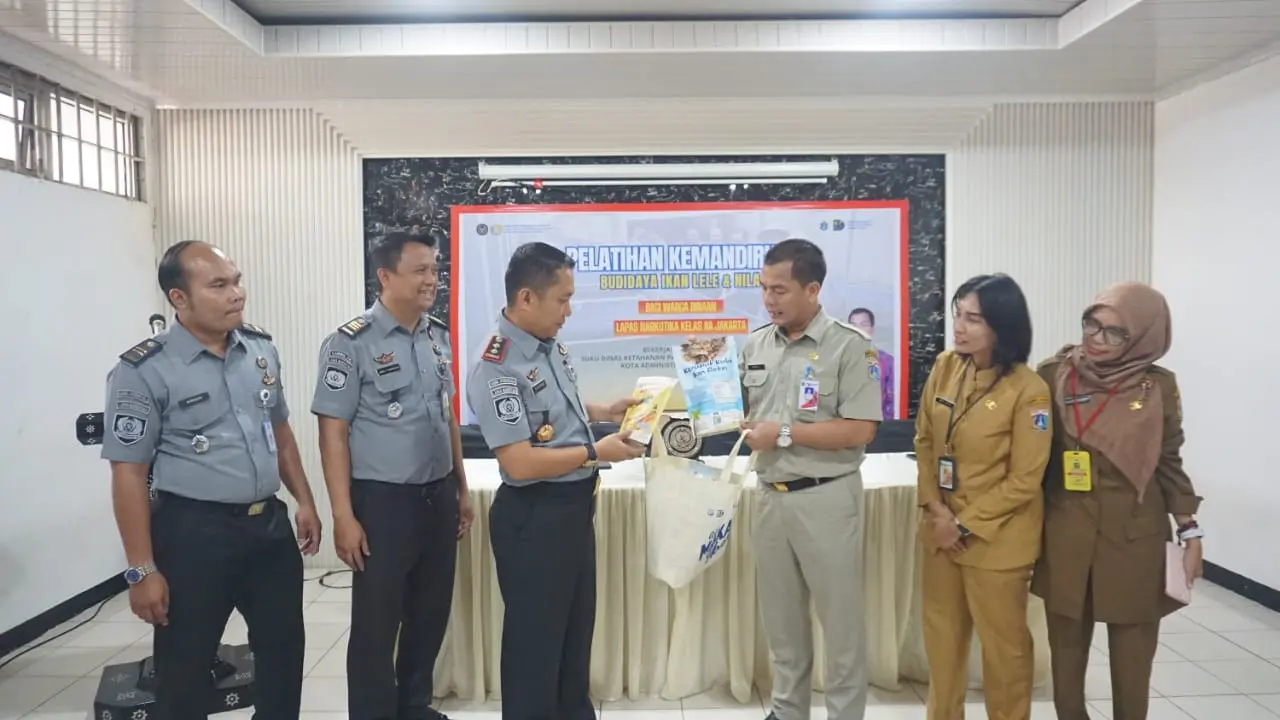 Lapas Narkotika Jakarta menggelar kegiatan pembukaan pelatihan budidaya ikan lele dan ikan nila bagi warga binaan (Istimewa)