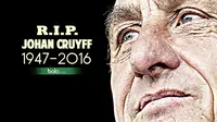 RIP Johan Cruyff 1947 - 2016 (Bola.com/Samsul Hadi)