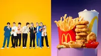 Kolaborasi McDonald's dan BTS. (Twitter/@McDonalds_ID)