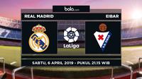 La Liga: Real Madrid vs Eibar. (Bola.com/Dody Iryawan)