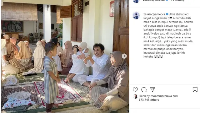Zaskia Adya Mecca (Foto: Instagram/@zaskiaadyamecca)