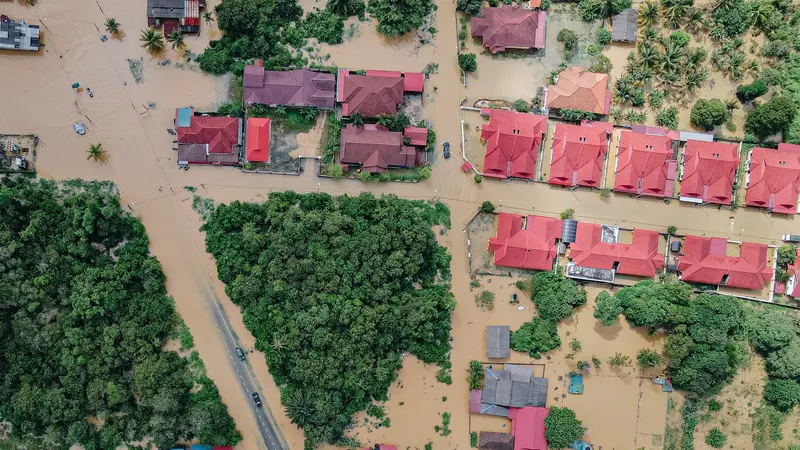 Ilustrasi bencana banjir