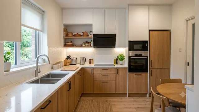 Inspirasi Desain Kitchen Set untuk Dapur Sempit/AI Generated