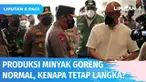 Pantau ketersediaan, Kapolri Jenderal Listyo Sigit Prabowo mengunjungi pabrik minyak goreng di Bekasi. Produksi berjalan normal bahkan 200 ribu liter didistribusikan setiap harinya. Lantas mengapa minyak goreng masih langka di pasaran?