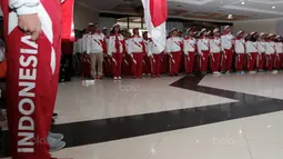 Atlet dan Official tengah mengikuti acara Pengukuhan Kontingen Indonesia untuk SEA Games 2017 Malaysia 19-30 Agustus 2017 di Wisma Kemenpora, Jakarta, (2/8/2017). (Bola.com/Nicklas Hanoatubun)