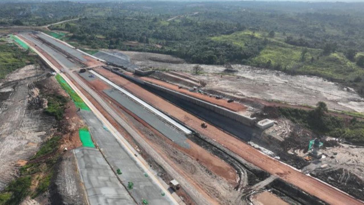 Pembangunan Tol IKN Segmen Bandara Sepinggan-Tol Balsam Dikebut, Progres Sudah Capai 16,4 Persen