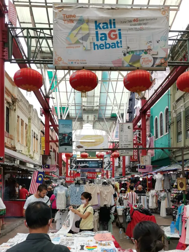 Suasana di Petaling Street Chinatown, Kuala Lumpur, Malaysia.