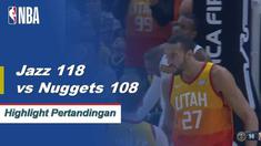 Donovan Mitchell mencetak 46 poin dan Rudy Gobert menambah double-double (20 poin, 10 rebound) ketika Jazz menjaga Nuggets di kandang.