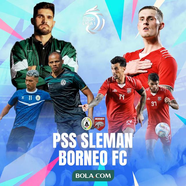 BRI Liga 1 - PSS Sleman Vs Borneo FC - Duel Antarlini