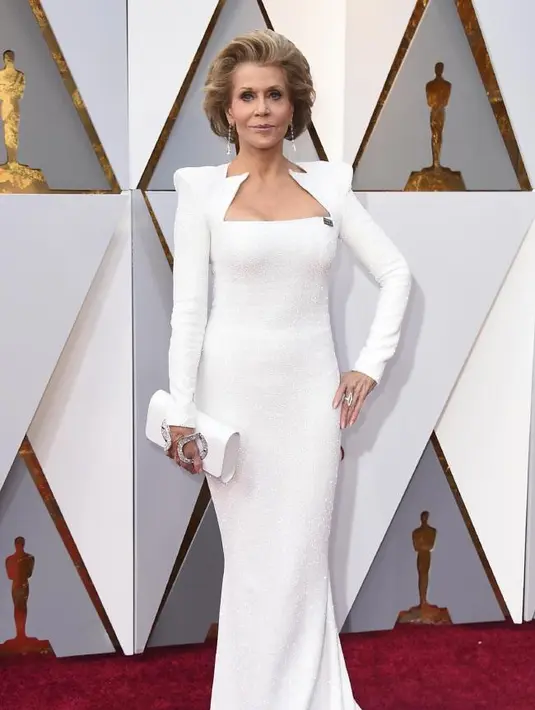 Meski sudah berusia 80 tahun, Jane Fonda tetap terlihat awet muda ya! (AP/news.com.au)