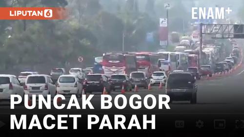 VIDEO: Macet Parah Padati Area Puncak Bogor