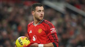 Bek Manchester United, Diogo Dalot. (AP Photo/Ian Hodgson)