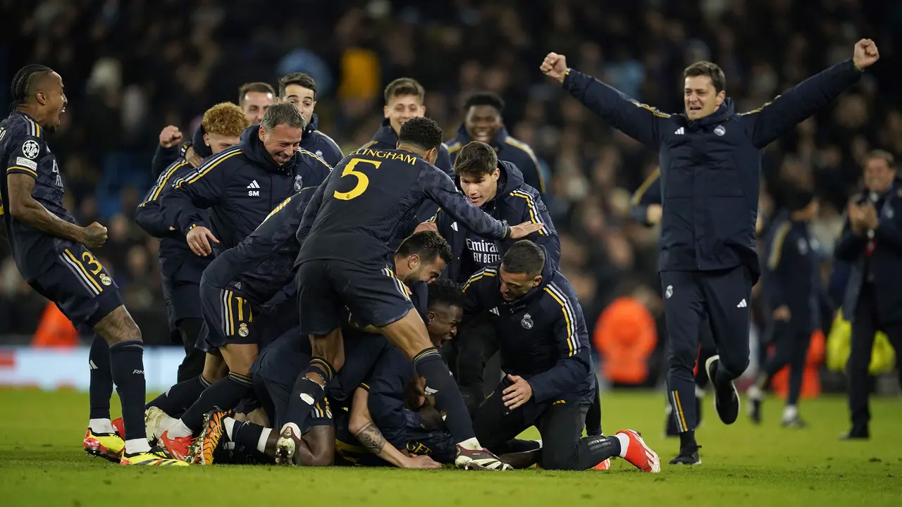 Selebrasi Kemenangan - Manchester City vs Real Madrid: Leg Kedua Perempatfinal Liga Champions 2023/2024