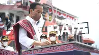 Presiden Joko Widodo meresmikan 7 pelabuhan penyeberangan di Kawasan Strategis Pariwisata Nasional (KSPN) Danau Toba. (Dok Kemenhub)
