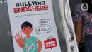 Sosialisasi juga bertujuan agar para pelajar dapat mengetahui apa itu perundungan dan bagaimana menyikapinya. (Liputan6.com/Herman Zakharia)