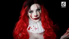 Badut seram Pennywise mendadak terkenal setelah film IT dirilis. Belakangan make up Pennywise juga ramai ditiru warga.