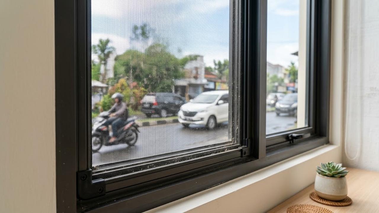 Pasang Kasa pada Jendela dan Ventilasi