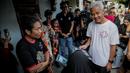 Capres nomor urut 3, Ganjar Pranowo lari pagi usai menginap di rumah warga di Kelurahan Slerok, Kecamatan Tegal Timur, Kota Tegal, Jawa Tengah, Kamis (11/1/2024). (Liputan6.com/Faizal Fanani)