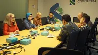 Lembaga Pembiayaan Ekspor Indonesia(LPEI)/Indonesia Eximbank melakukan kunjungan balasan ke Standard Chartered Bank, Indonesia Branch