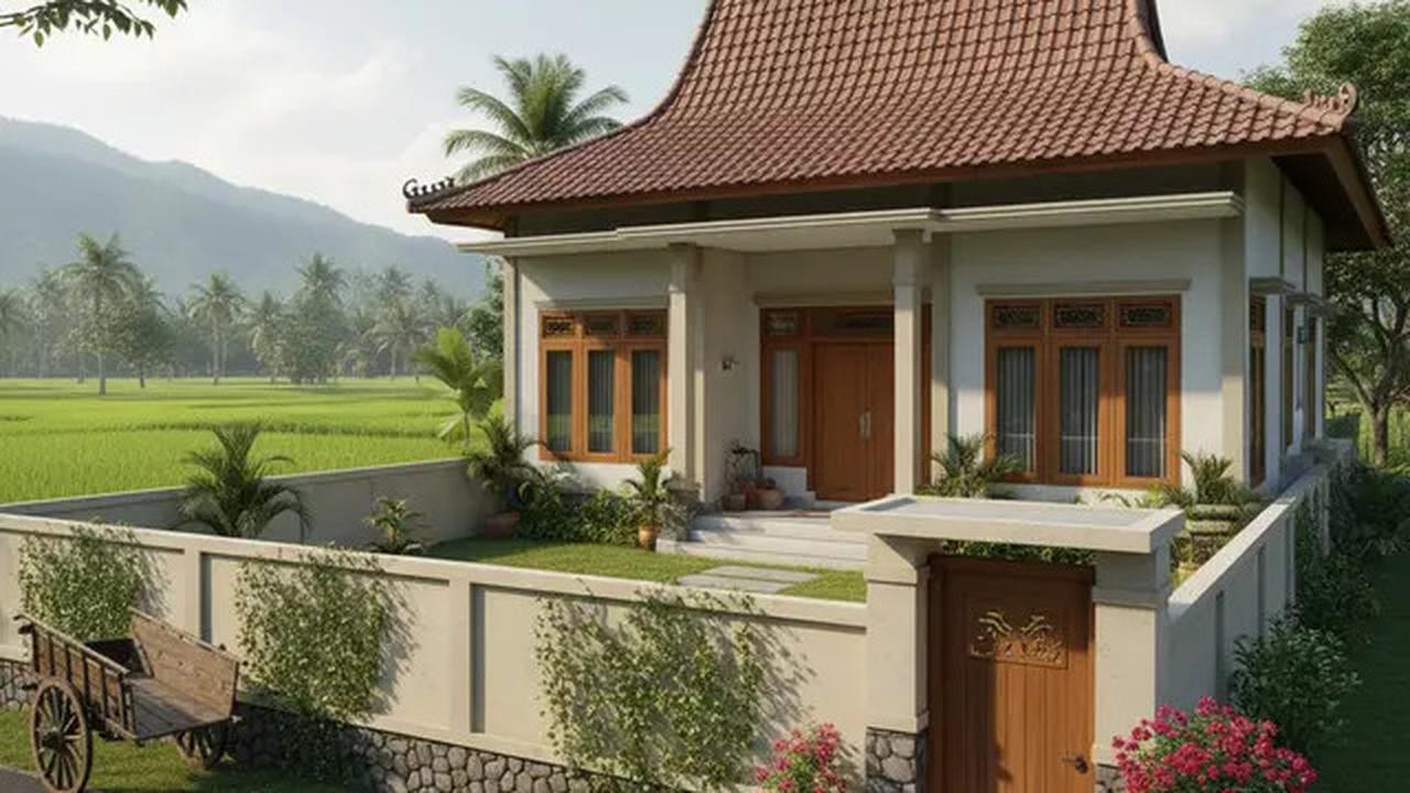 7 Model Rumah Sederhana Tapi Mewah dengan Pagar 2025 yang Cocok untuk Tinggal di Desa