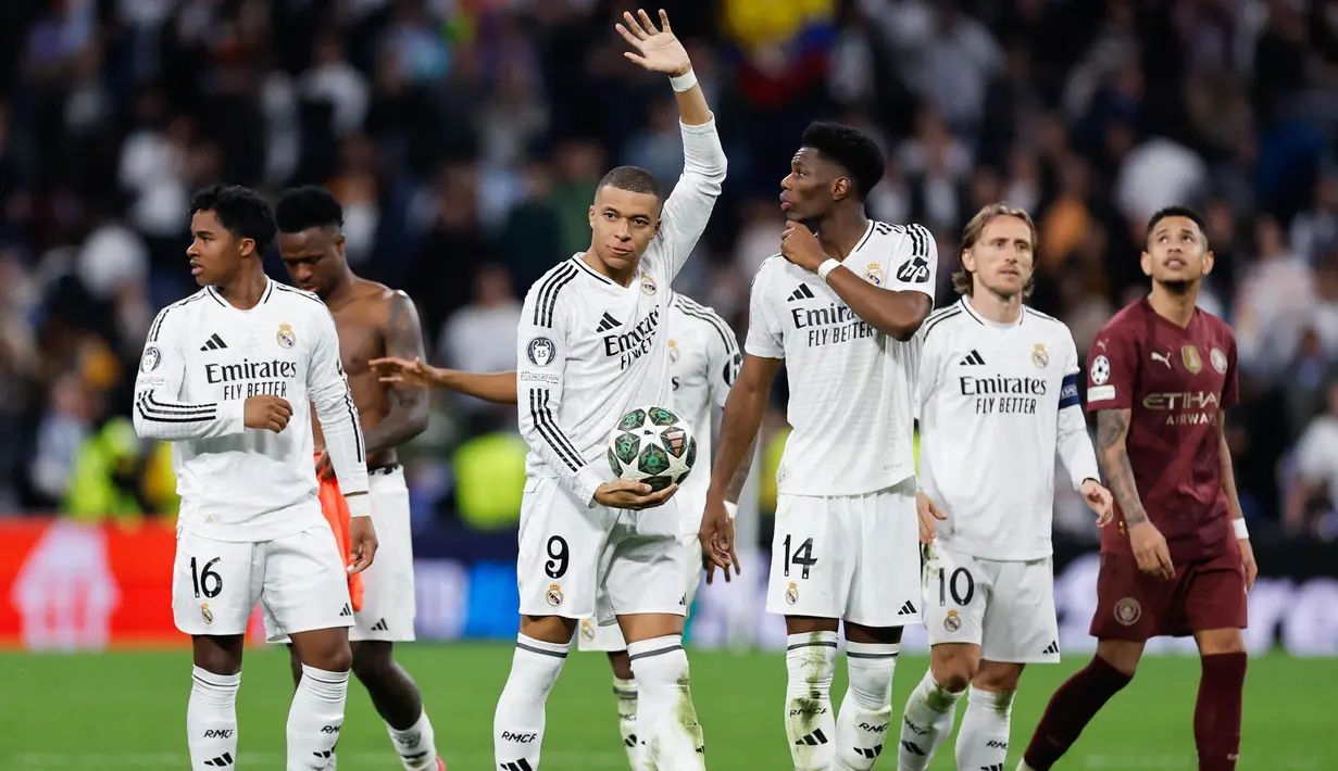 TIga Gol Kylian Mbappe Singkirkan Manchester City dari Liga Champions