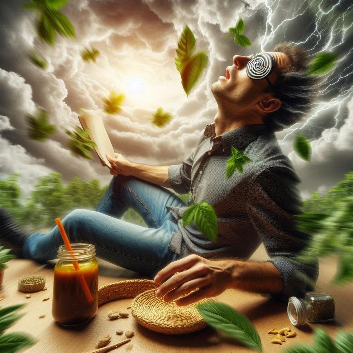 Ilustrasi Mabuk Daun