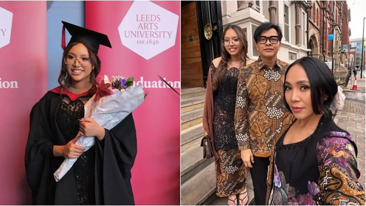 6 Potret Wisuda Kelulusan Naja di Inggris, Dihadiri Armand Maulana dan Dewi Gita