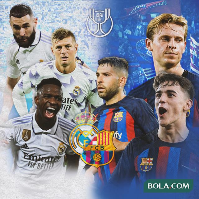 Copa del Rey - Benzema, Kroos, Vinicius Junior vs Ferran Torres, Frenkie de Jong, Gavi