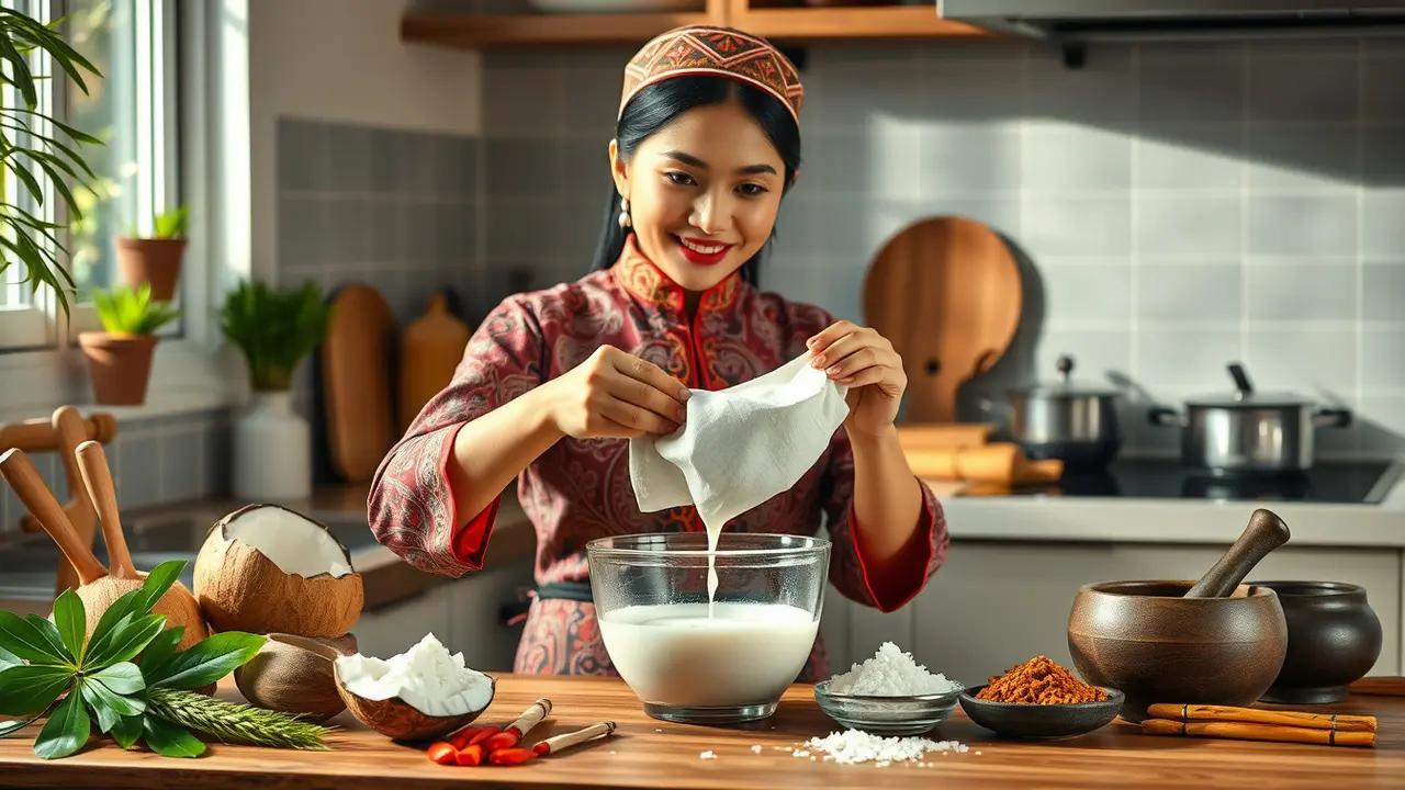 tips agar santan tidak pecah