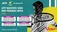 Jadwal dan Live Streaming ATP BNP Paribas Open Indian Wells 2021 di Vidio Pekan Ini