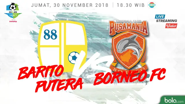 Barito Putera Vs Pusamania Borneo FC