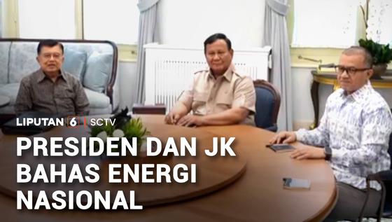 Jusuf Kalla Bertemu Presiden Prabowo Subianto di Istana Merdeka