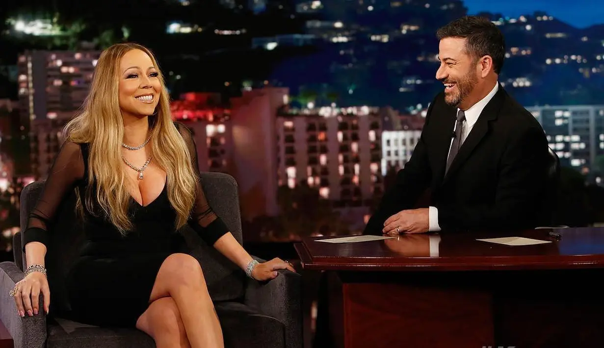 Mariah Carey pun membuka rahasia dietnya pada acara Jimmy Kimmel Live pada 6 Juni. (instagram/jimmykimmellive)