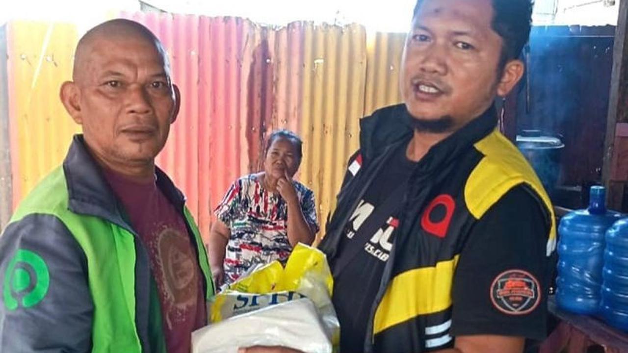 Bukan Sekadar Antar Penumpang, 100 Paket Beras Jadi Bukti Ojol Gorontalo Kampanyekan Keamanan Daerah