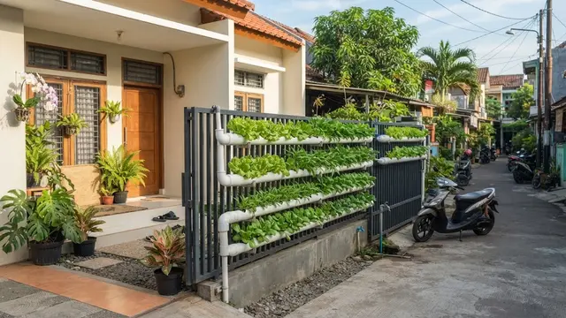 Desain Pipa PVC Susun Horizontal Berjenjang