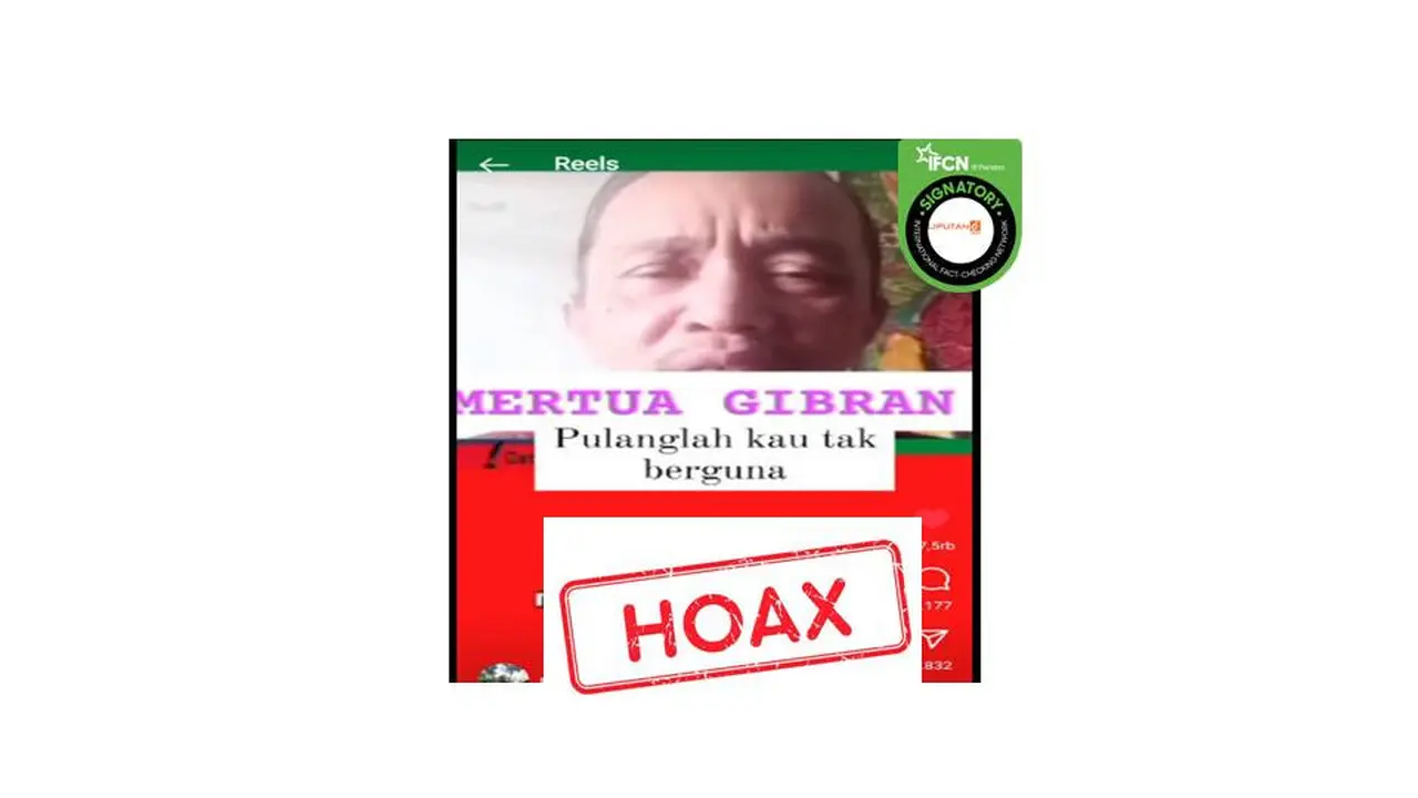 Cek Fakta video Mertua meminta Gibran pulang