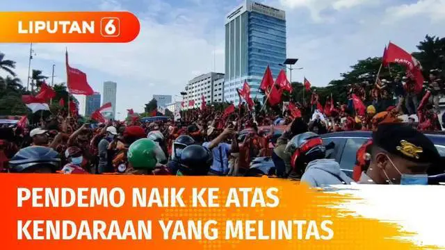 Demo Pemuda Pancasila di DPR soal menuntut dipecatnya Politikus PDIP, Junimart Girsang, ricuh. Seorang polisi yang melarang pendemo agar tidak menaiki mobil yang terkena macet malah dikeroyok.