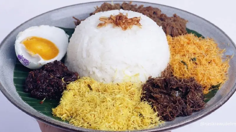 Nasi krawu khas Gresik Jawa Timur. (Liputan6.com/ ist)