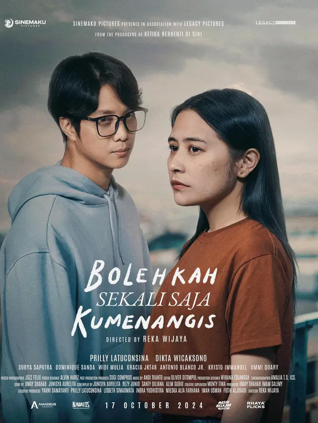 Poster film Bolehkah Sekali Saja Kumenangis. (Foto: Dok. Instagram @prillylatuconsina96)